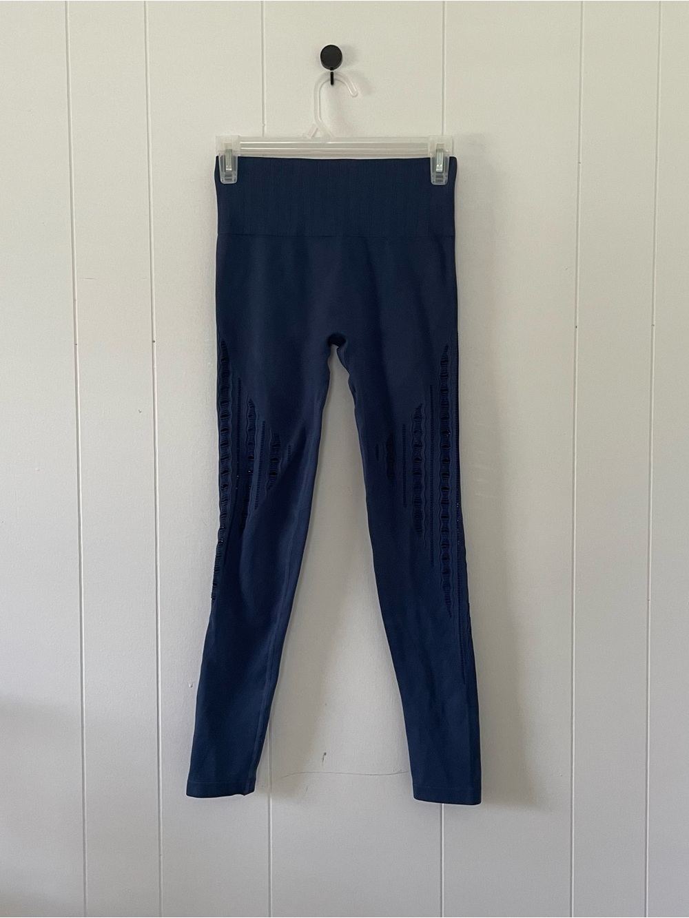 Seamless High-Waist Navy Leggings